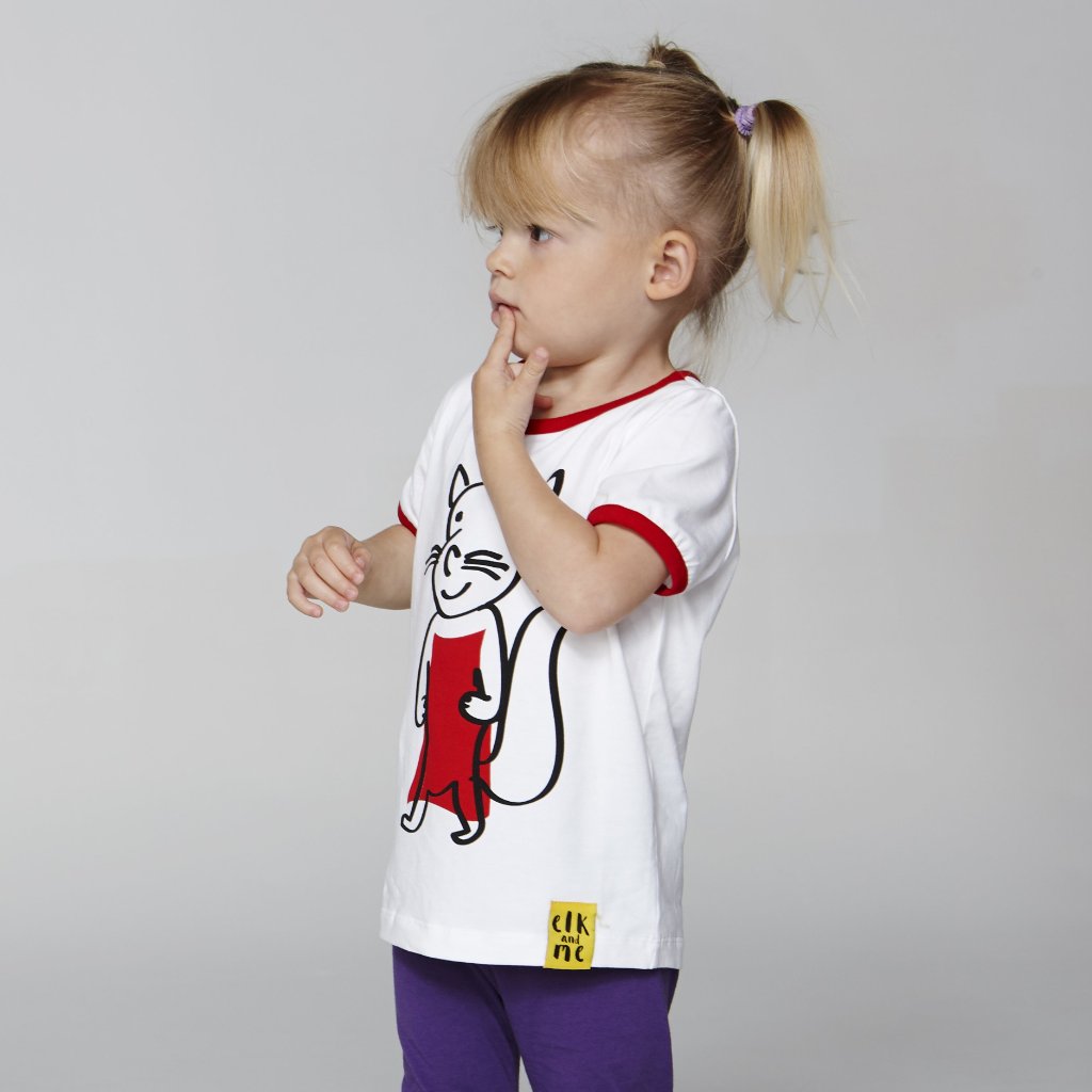 SQUIRREL TEE FOR GIRLS+BOYS